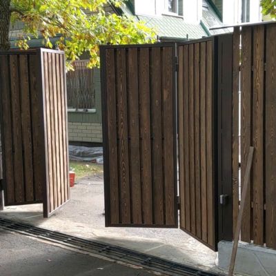 Купите и Закажите Ворота Гармошка: Лучшая Цена от 47705 руб, Установка под Ключ и Доставка в Калининграде и по Области